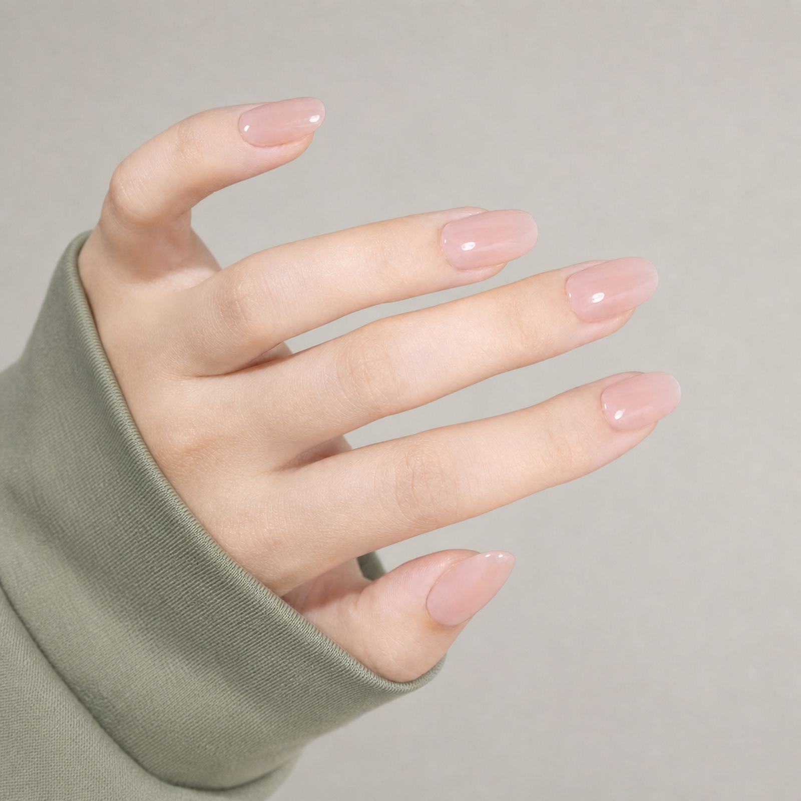 Second Skin Oval press-on nails