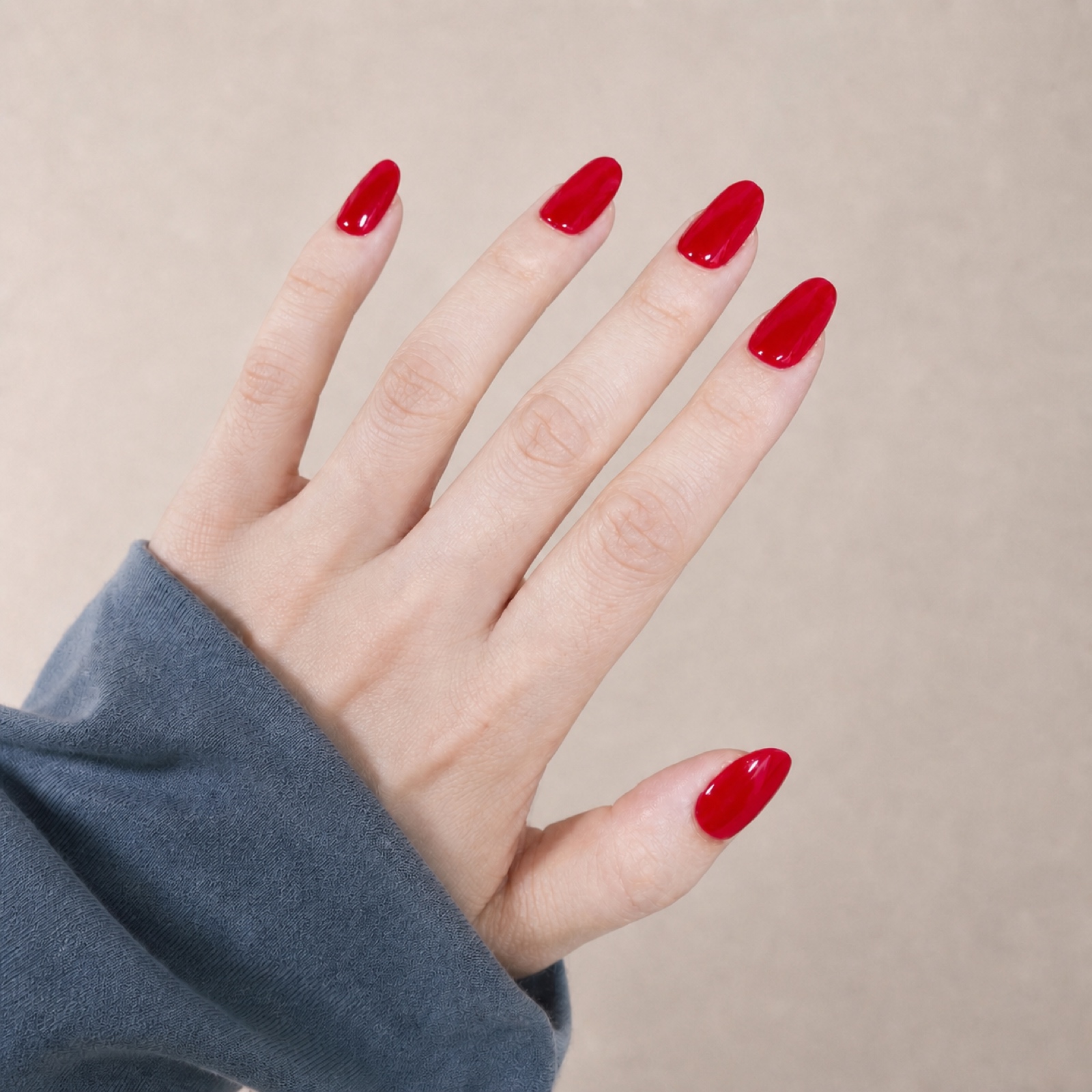 Glazed Cherry Oval press-on nails