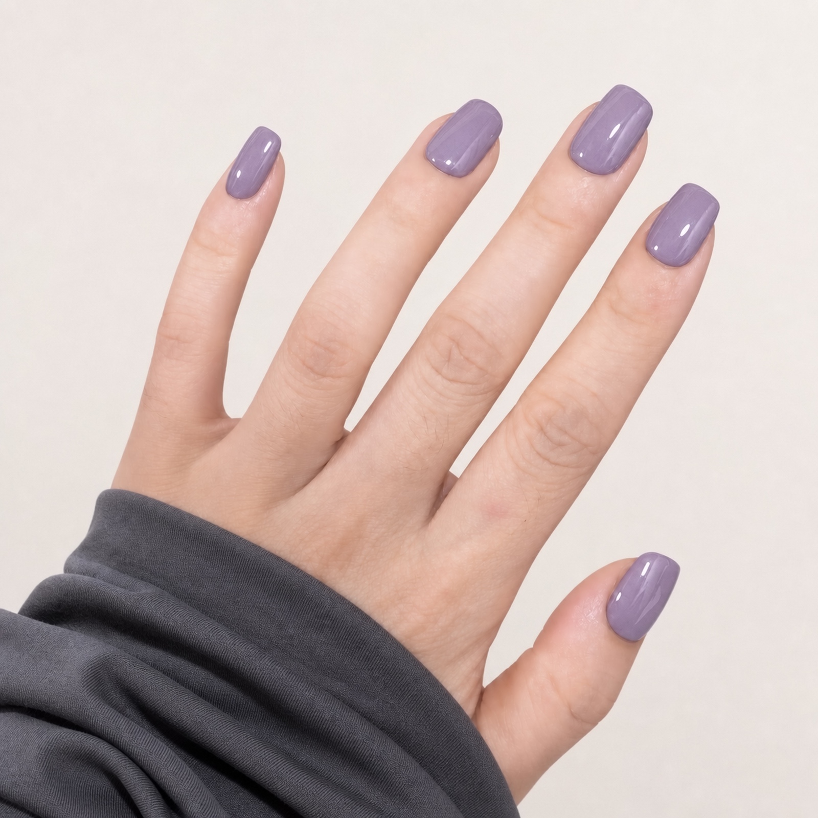Dusty Mauve Squoval press-on nails