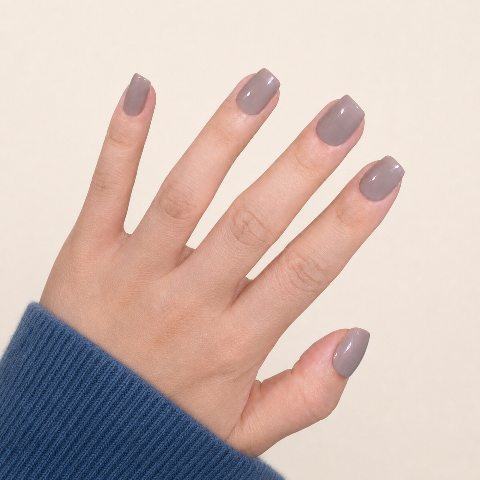 Studio Greige Squoval press-on nails